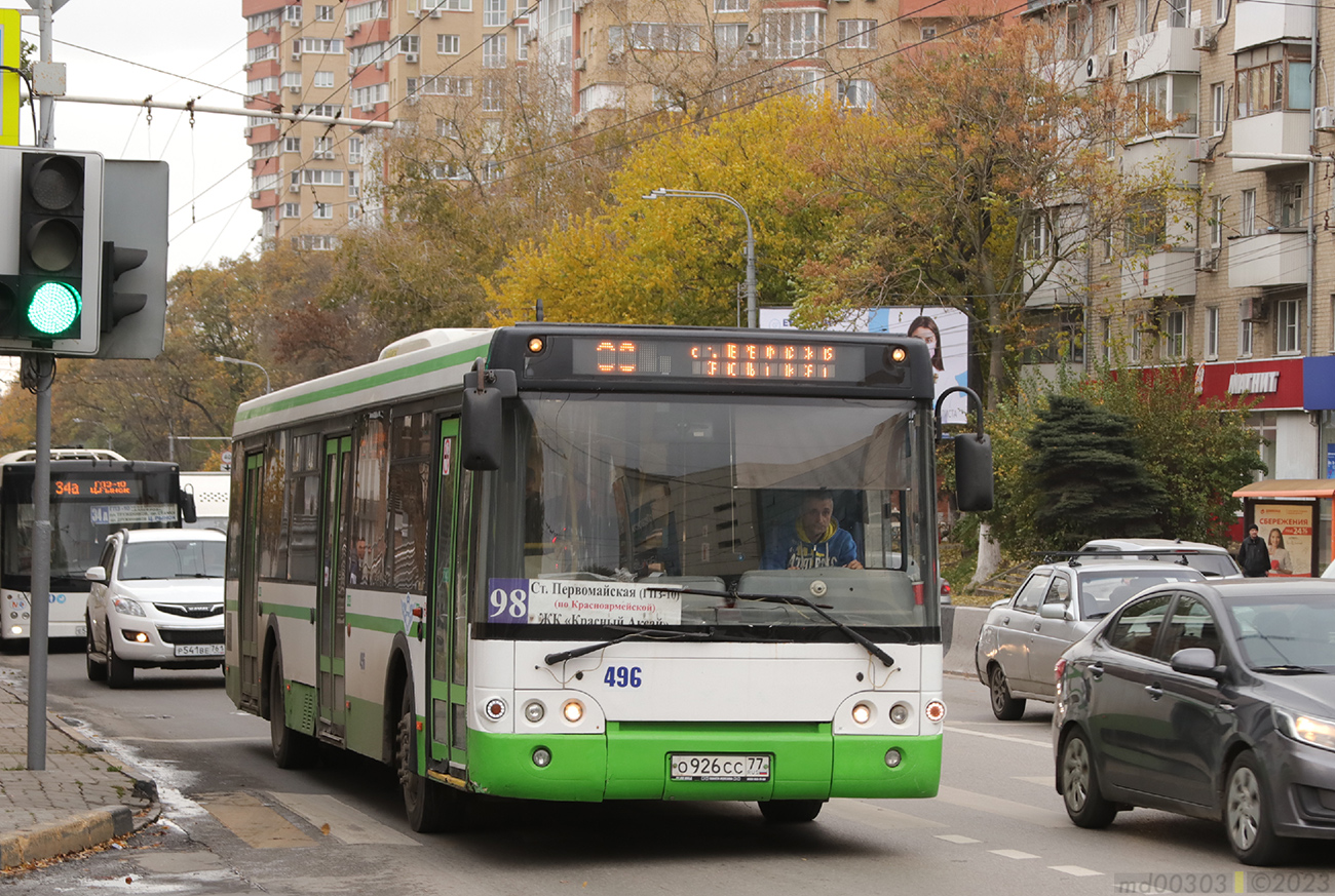 Ростовская область, ЛиАЗ-5292.22 (2-2-2) № 496