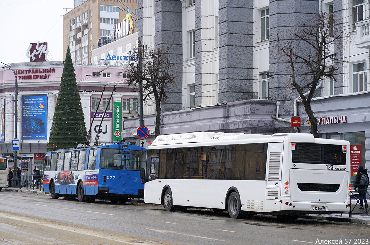 Орловская область, ЛиАЗ-5292.67 (CNG) № 123
