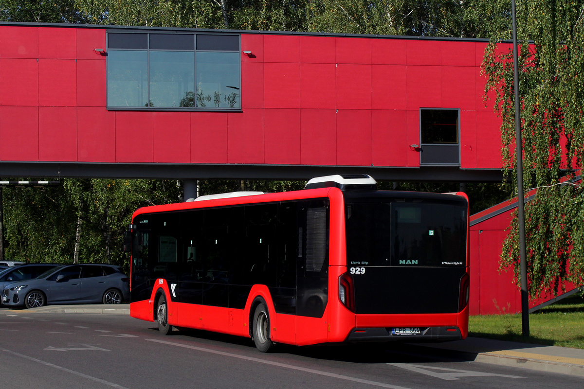 Литва, MAN 12C Lion's City 12 NL330 EfficientHybrid № 929