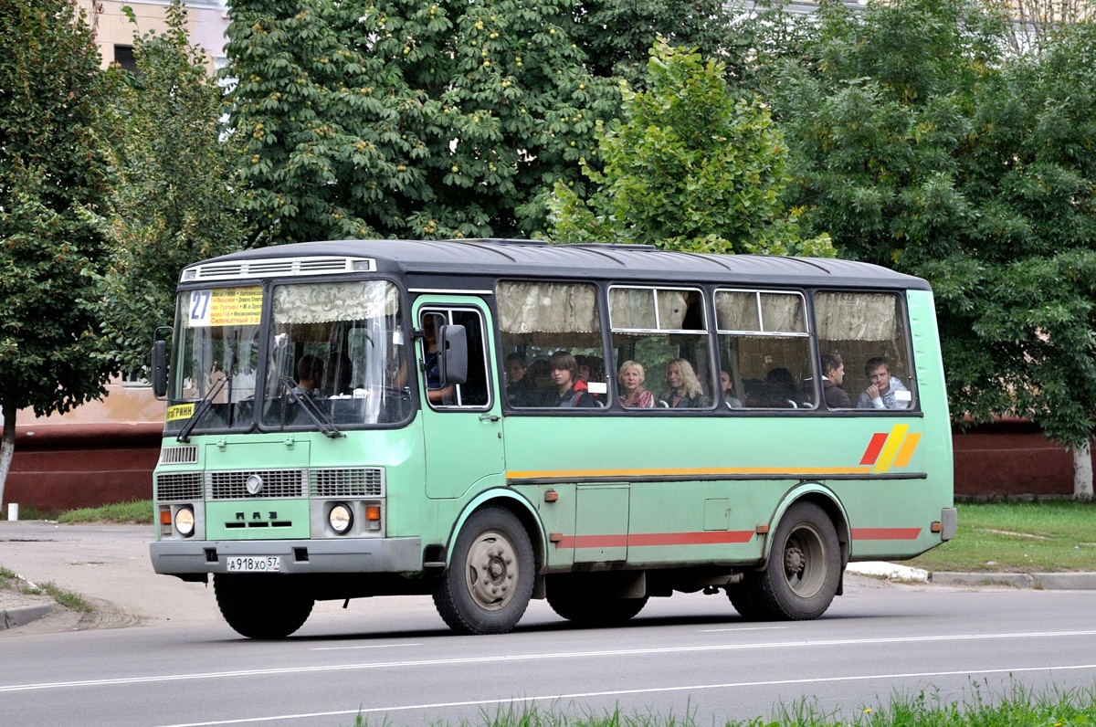 Орловская область, ПАЗ-32053-07 № А 918 ХО 57