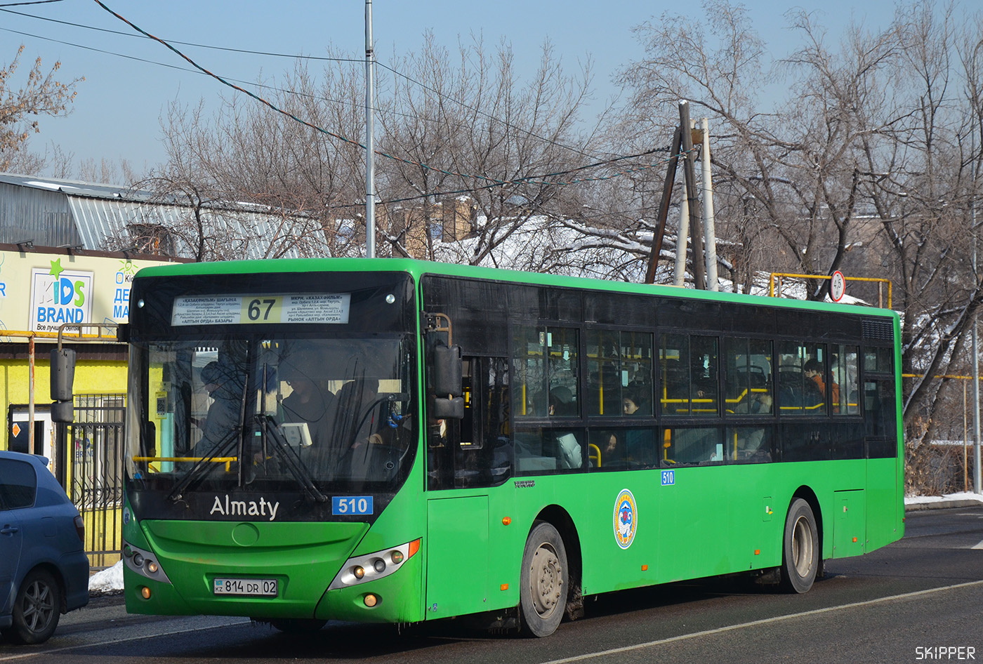 Алматы, Yutong ZK6118HGA № 510