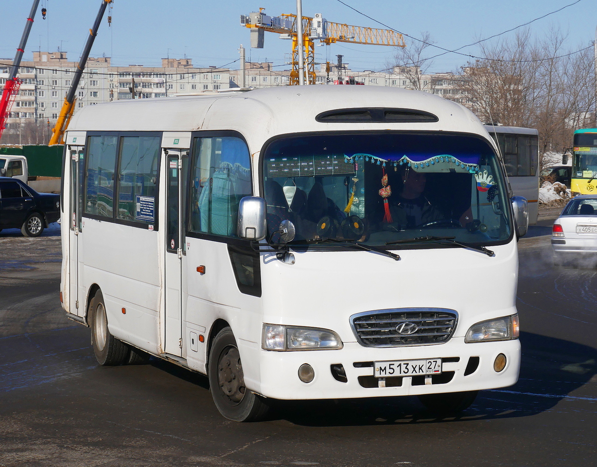 Хабаровский край, Hyundai County Kuzbass № М 513 ХК 27