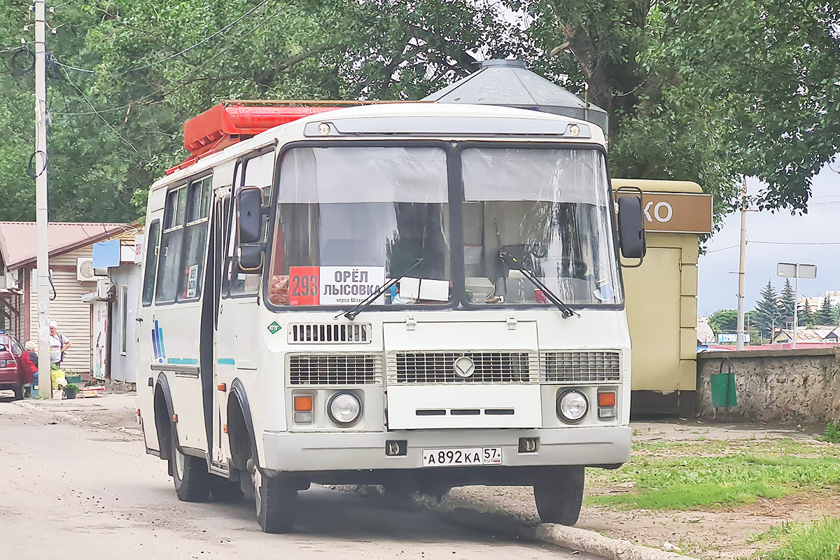 Орловская область, ПАЗ-32053 № А 892 КА 57