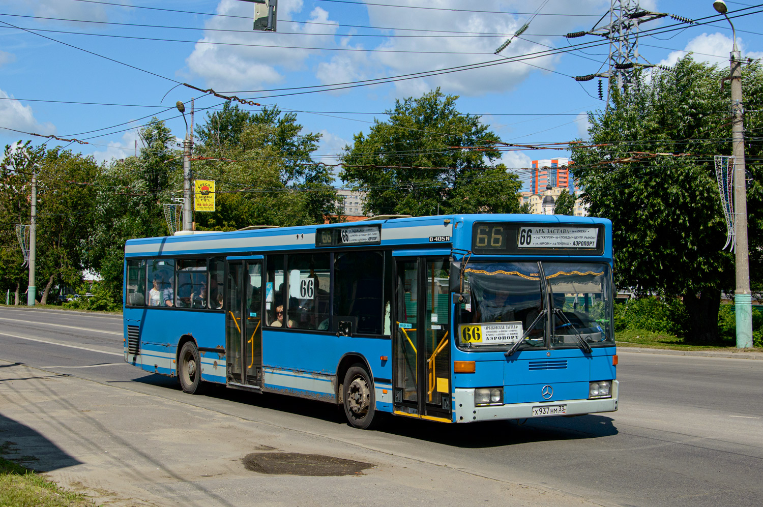 Пензенская область, Mercedes-Benz O405N2 № Х 937 НМ 33