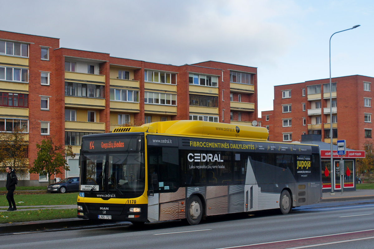 Литва, MAN A21 Lion's City NL243 CNG № 1170