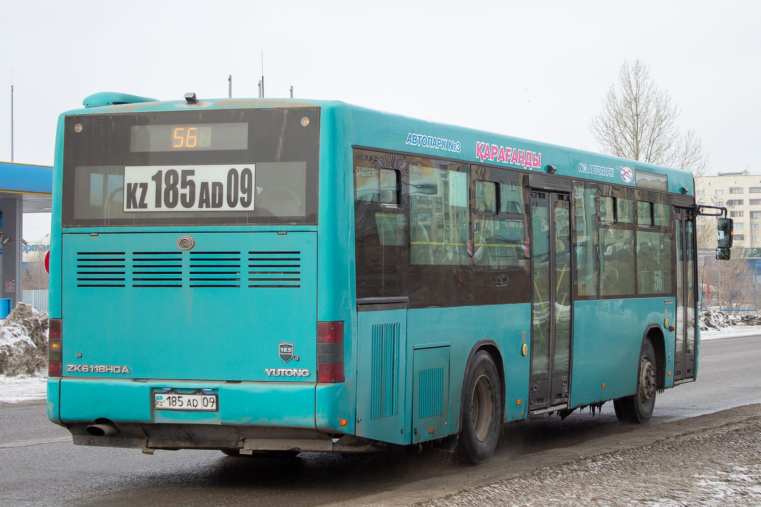 Карагандинская область, Yutong ZK6118HGA № 185 AD 09