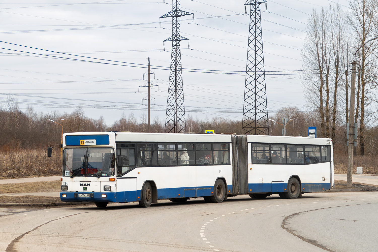 Pskov region, MAN A61 SG312 # 154