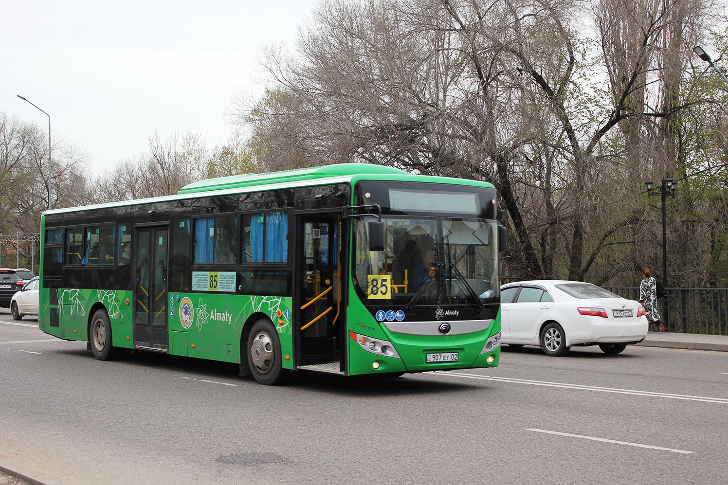 Алматы, Yutong ZK6118HGA (QazTehna) № 907 EY 02