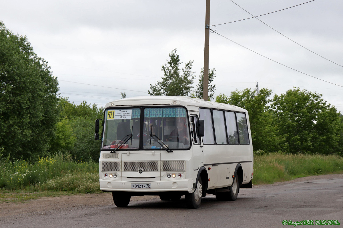 Томская область, ПАЗ-32053-50 № К 012 ТК 70