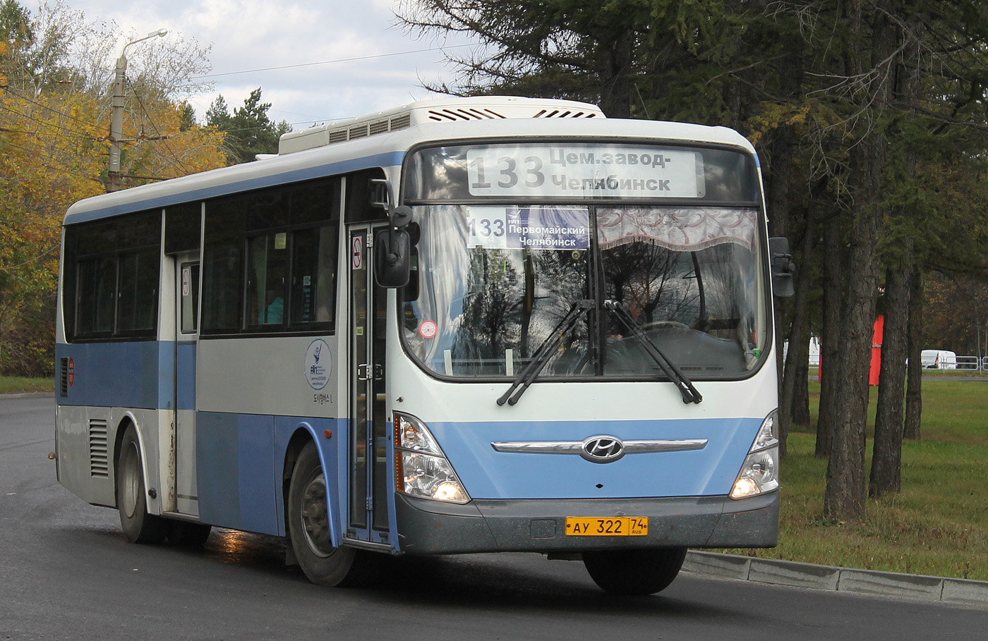Челябинская область, Hyundai New Super AeroCity 1F/L № АУ 322 74