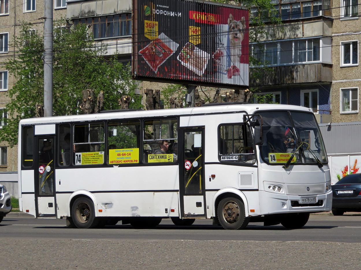 Кировская область, ПАЗ-320412-04 "Вектор" № К 678 СН 69