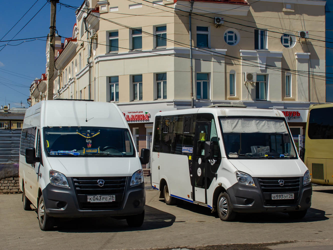 Амурская область, ГАЗ-A65R52 Next № К 043 РЕ 28; Амурская область, ГАЗ-A63R42 Next № Е 593 ОО 28