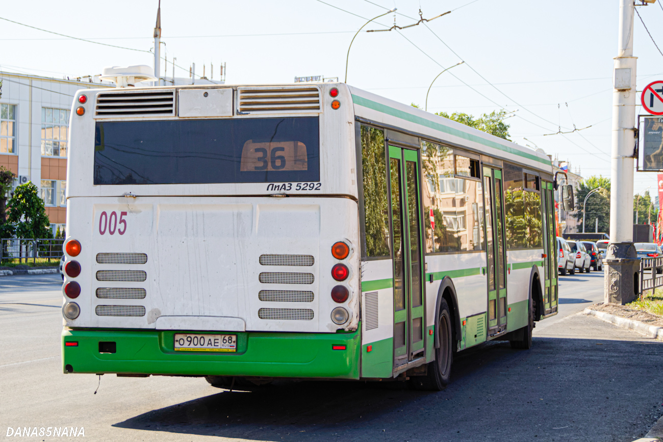 Тамбовская область, ЛиАЗ-5292.20 № О 900 АЕ 68