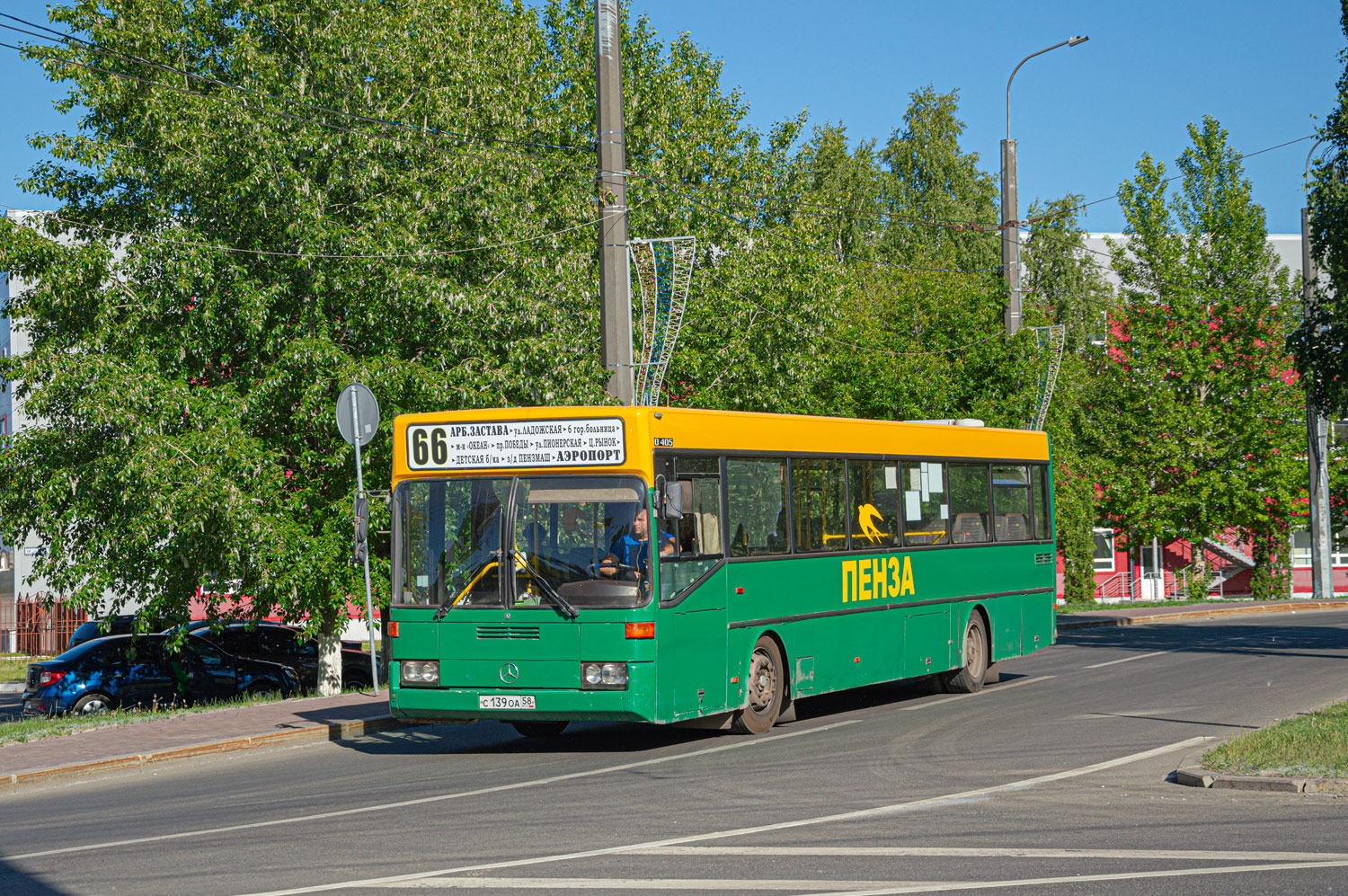 Пензенская область, Mercedes-Benz O405 № С 139 ОА 58