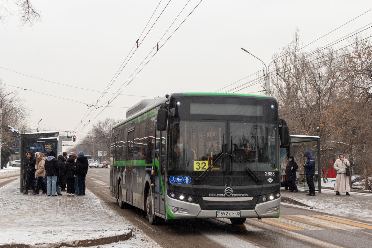 Almaty, Golden Dragon XML6125CN (Hyundai Trans Auto) # 2688