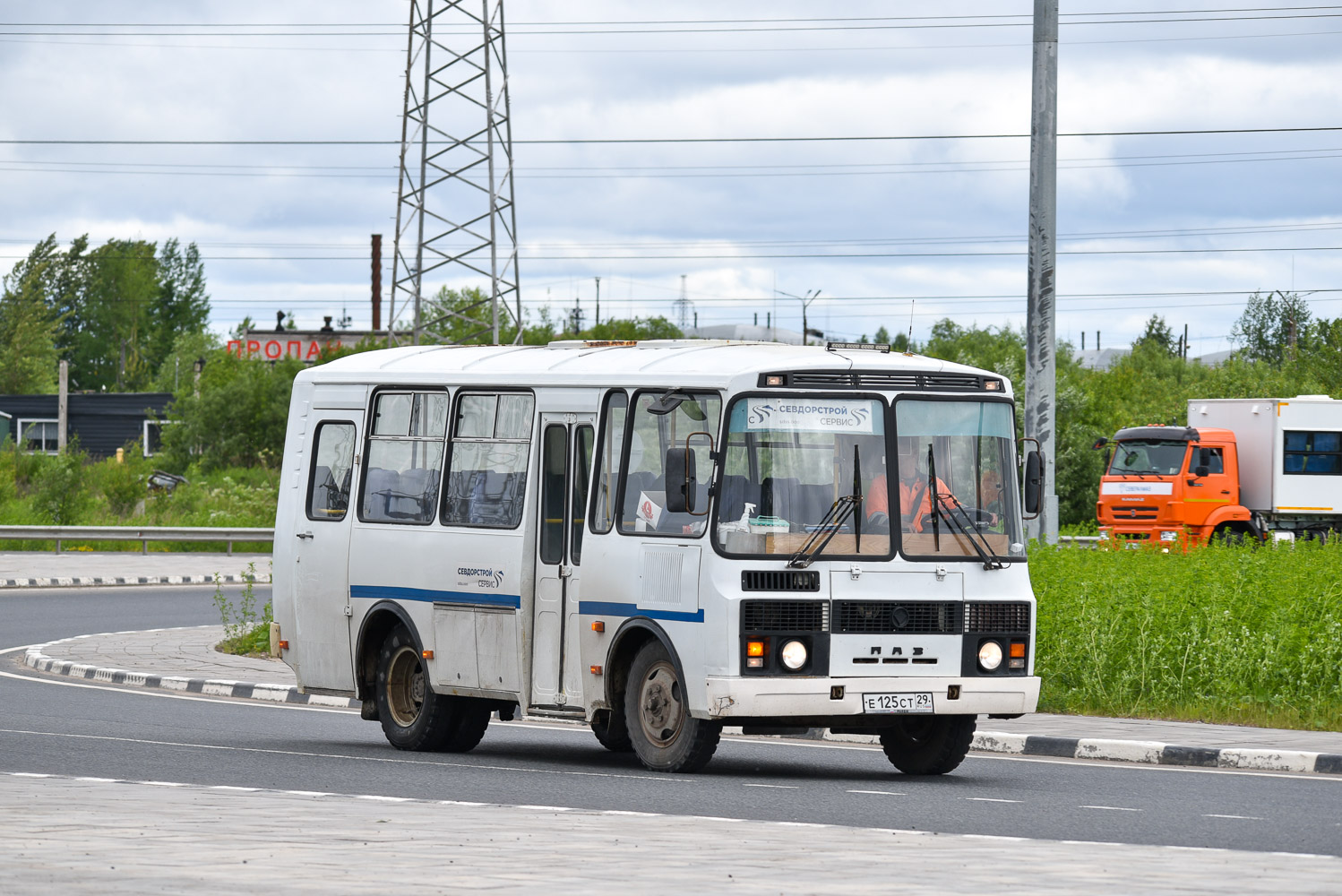Архангельская область, ПАЗ-32053 № Е 125 СТ 29