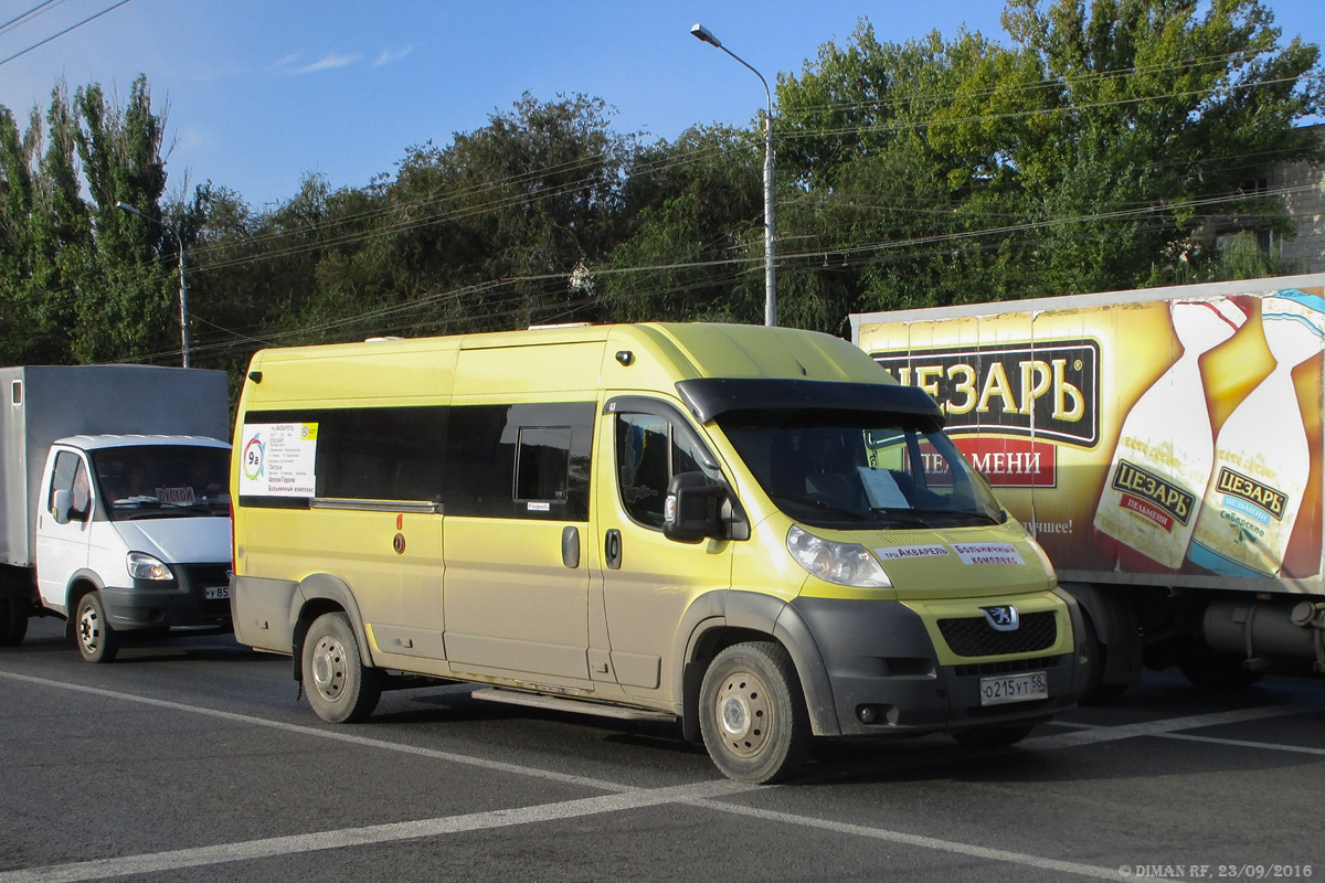 Волгоградская область, Нижегородец-2227SK (Peugeot Boxer) № О 215 УТ 58