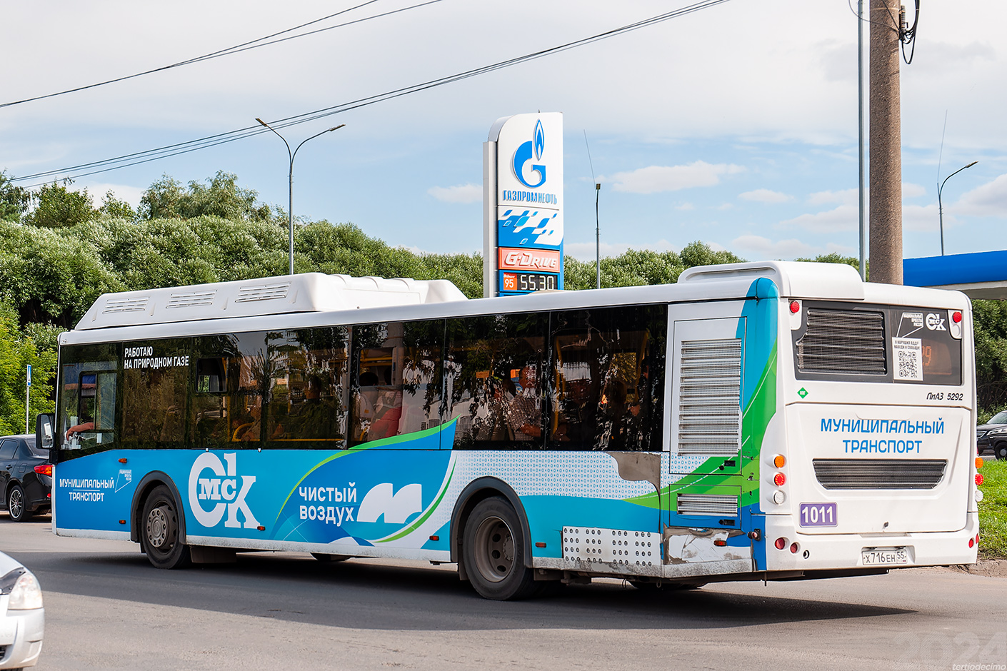 Омская область, ЛиАЗ-5292.67 (CNG) № 1011