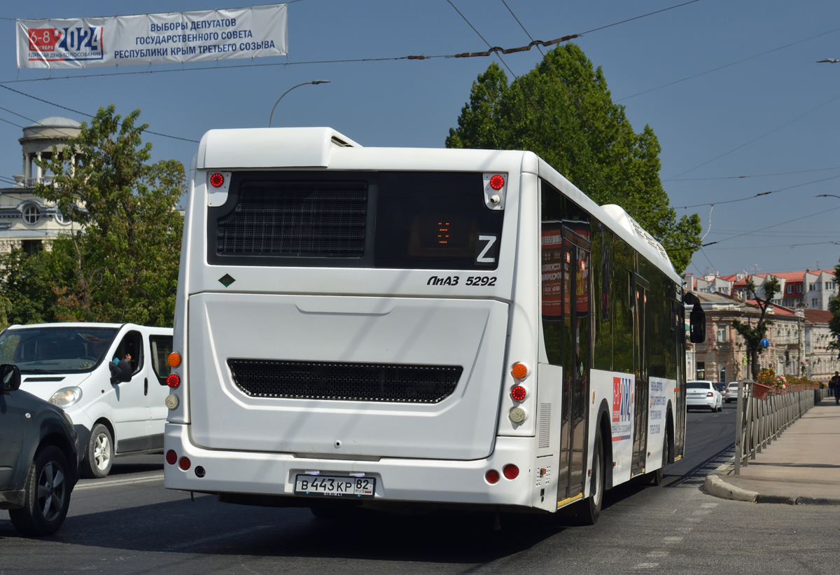 Республика Крым, ЛиАЗ-5292.67 (CNG) № В 443 КР 82
