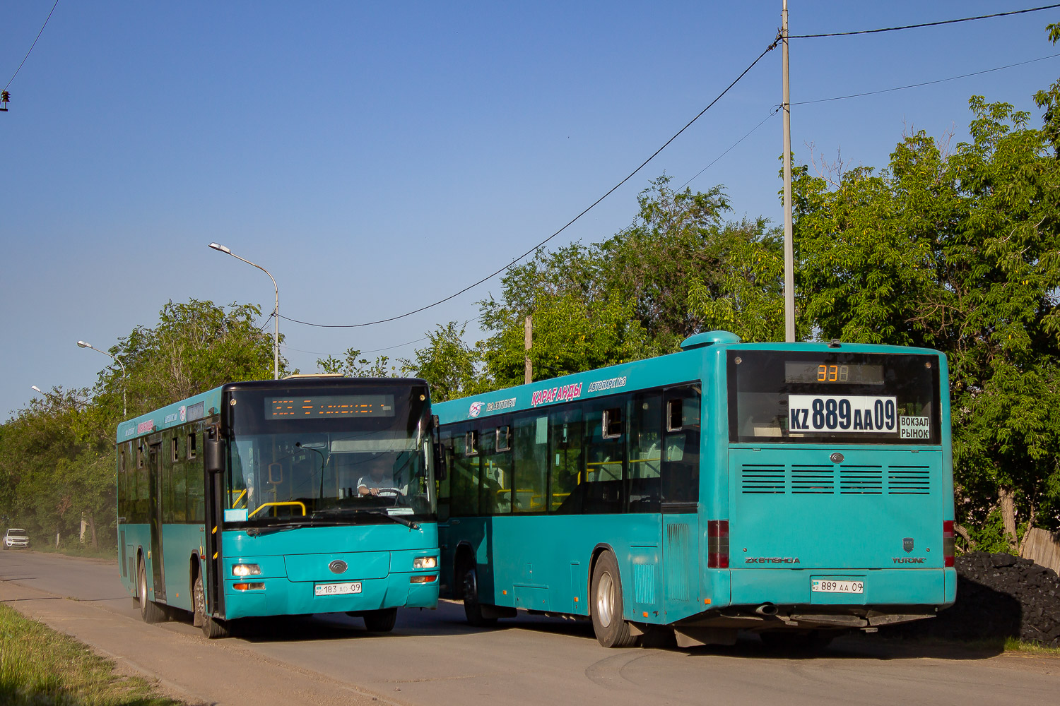 Карагандинская область, Yutong ZK6118HGA № 183 AD 09