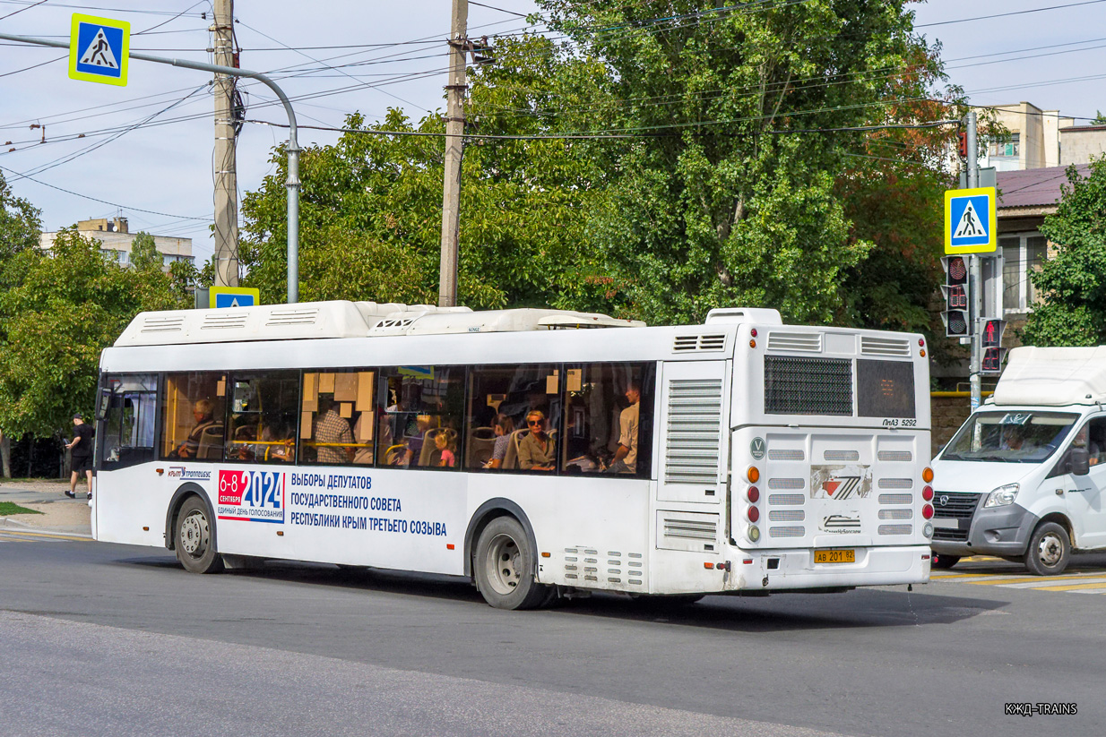 Республика Крым, ЛиАЗ-5292.67 (CNG) № АВ 201 82