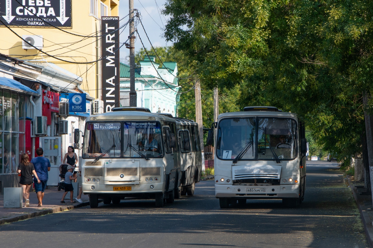 Краснодарский край, ПАЗ-32054 № АК 459 23; Краснодарский край, ПАЗ-320302-08 № А 831 ОМ 123
