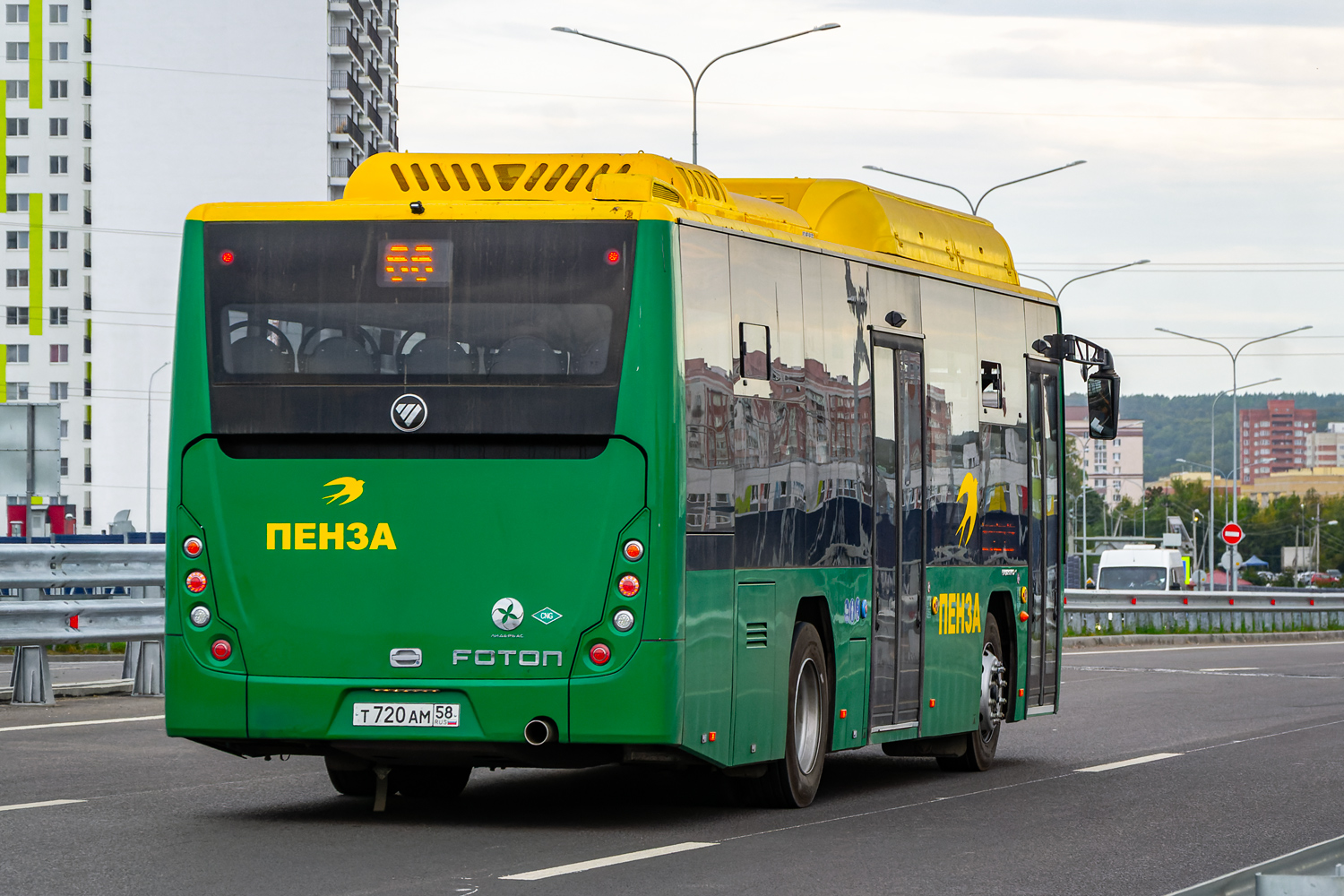 Пензенская область, Foton BJ6105C6MCD-1 № Т 720 АМ 58