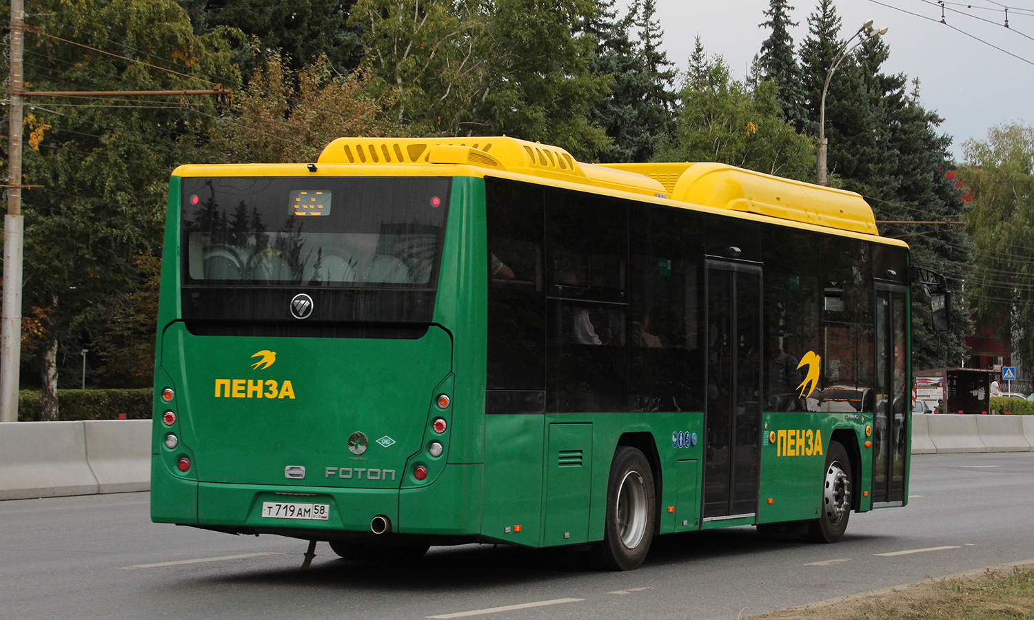 Пензенская область, Foton BJ6105C6MCD-1 № Т 719 АМ 58