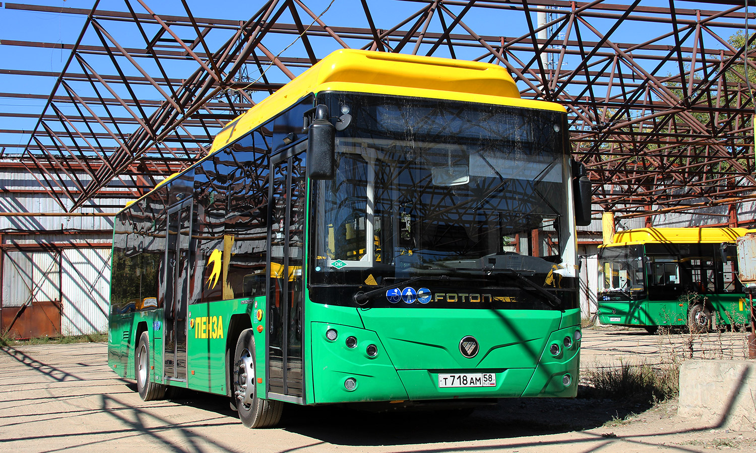 Пензенская область, Foton BJ6105C6MCD-1 № Т 718 АМ 58