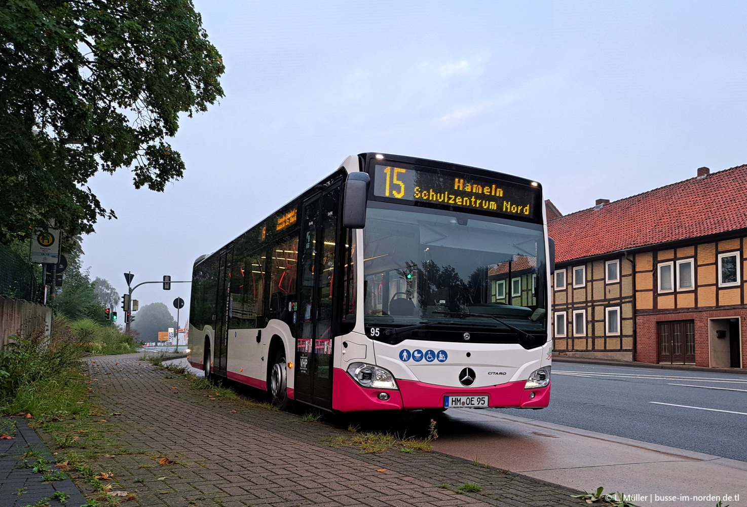 Нижняя Саксония, Mercedes-Benz Citaro C2 hybrid № 95