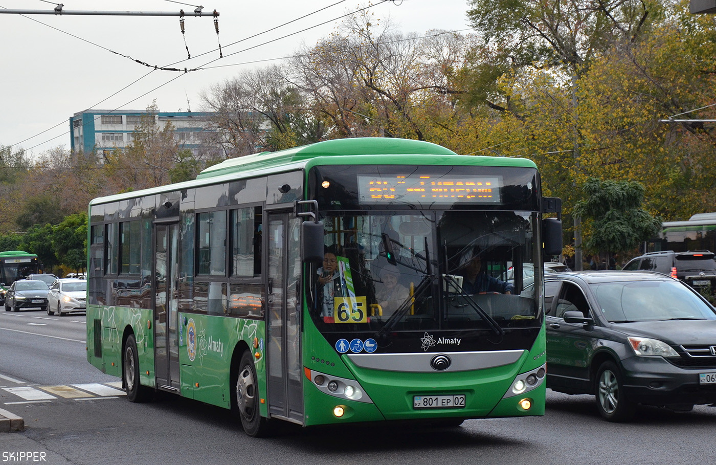 Алматы, Yutong ZK6118HGA (QazTehna) № 801 EP 02