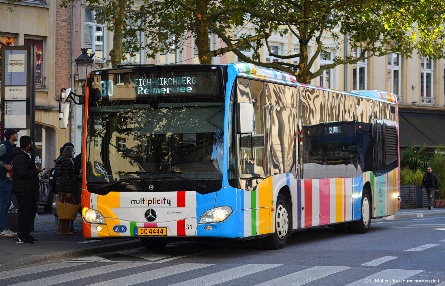 Люксембург, Mercedes-Benz Citaro C2 hybrid № 731