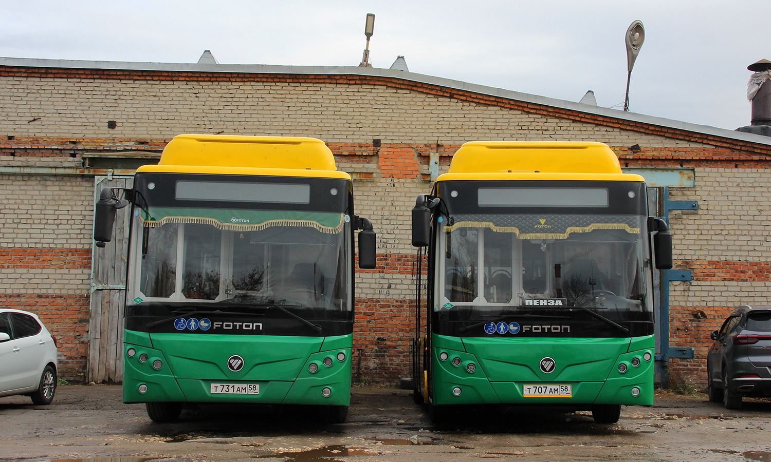 Пензенская область, Foton BJ6105C6MCD-1 № Т 731 АМ 58; Пензенская область, Foton BJ6105C6MCD-1 № Т 707 АМ 58