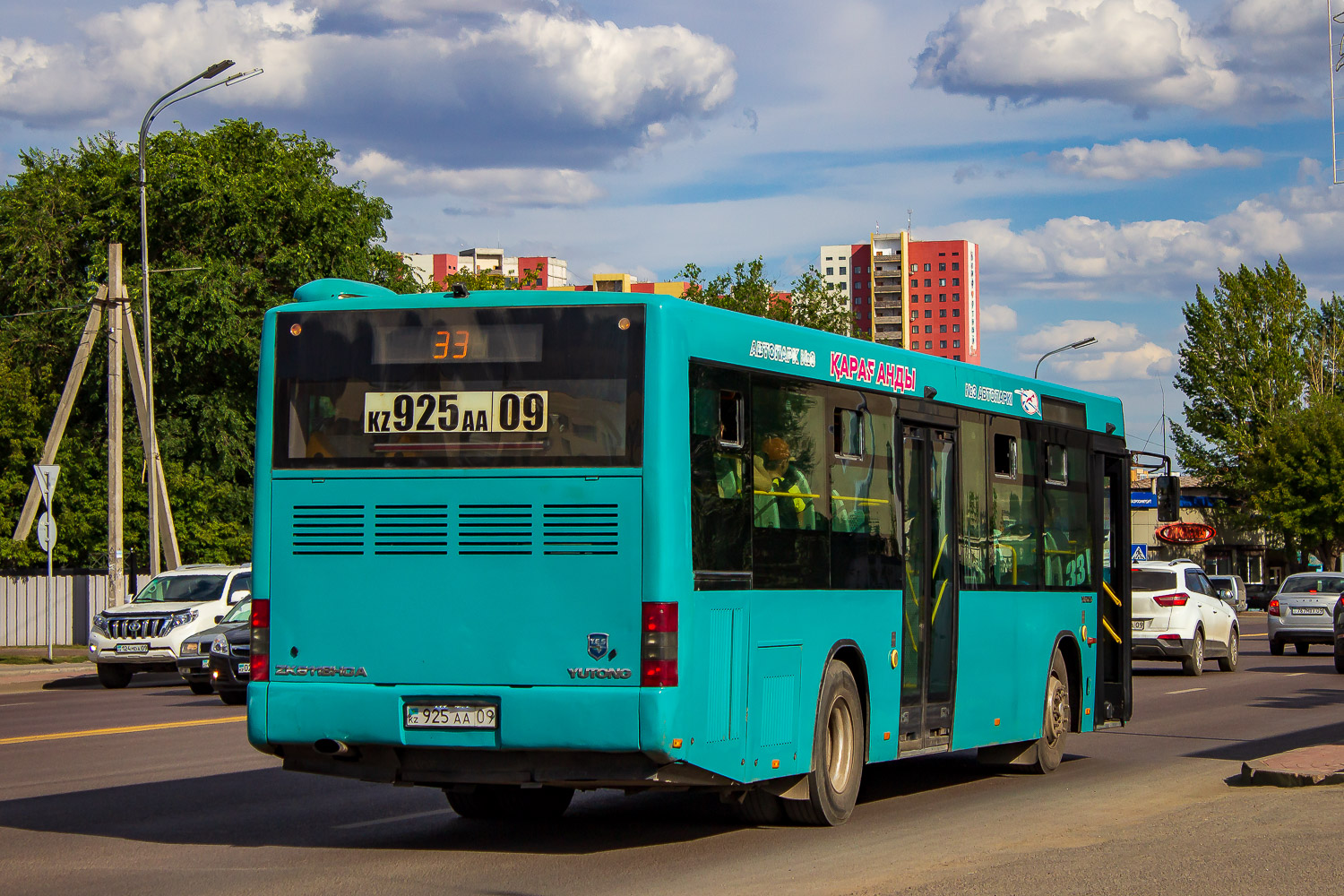 Карагандинская область, Yutong ZK6118HGA № 925 AA 09