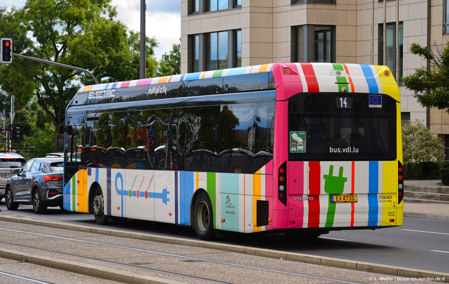 Luxembourg, Volvo 7900E # 122