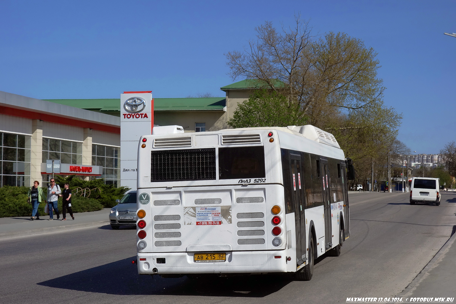 Республика Крым, ЛиАЗ-5292.67 (CNG) № АВ 215 82