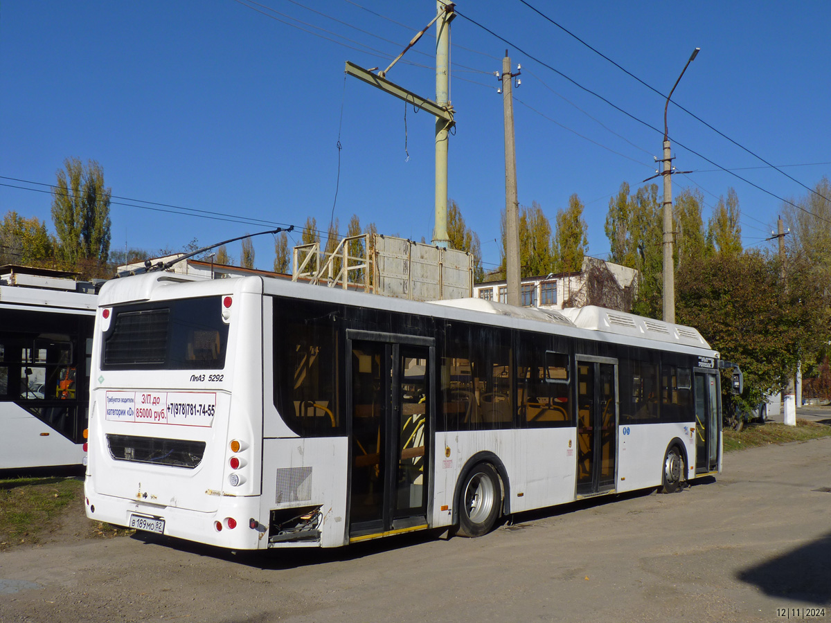 Республика Крым, ЛиАЗ-5292.67 (CNG) № В 189 МО 82