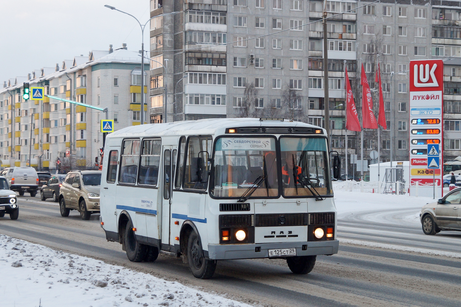 Архангельская область, ПАЗ-32053 № Е 125 СТ 29