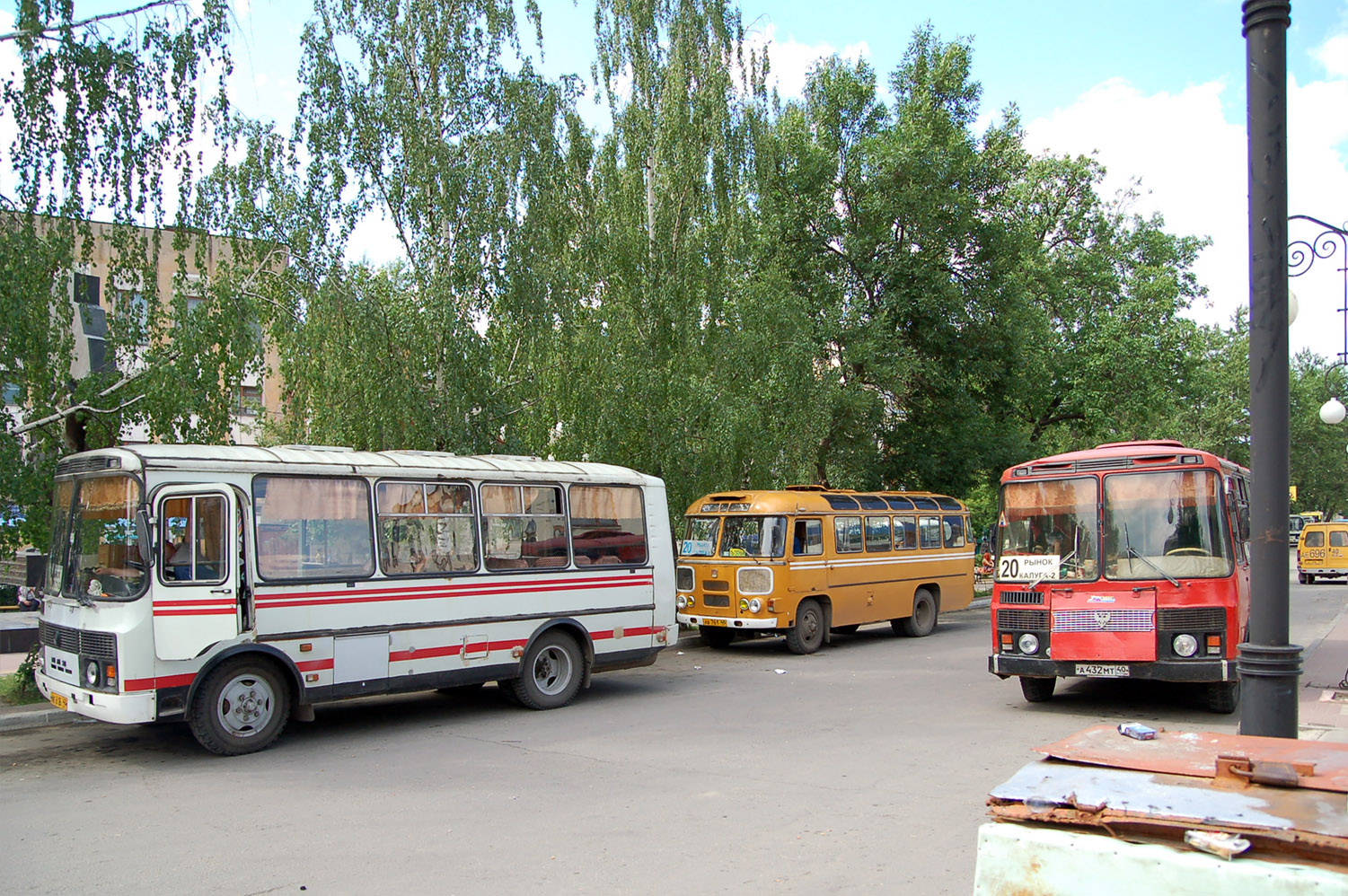 Калужская область, ПАЗ-3205-110 № АЕ 616 40; Калужская область, ПАЗ-672М № АВ 761 40; Калужская область, ПАЗ-3205 (00) № А 432 МТ 40
