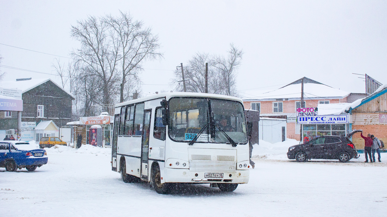 Удмуртия, ПАЗ-320302-12 № М 027 ЕУ 18