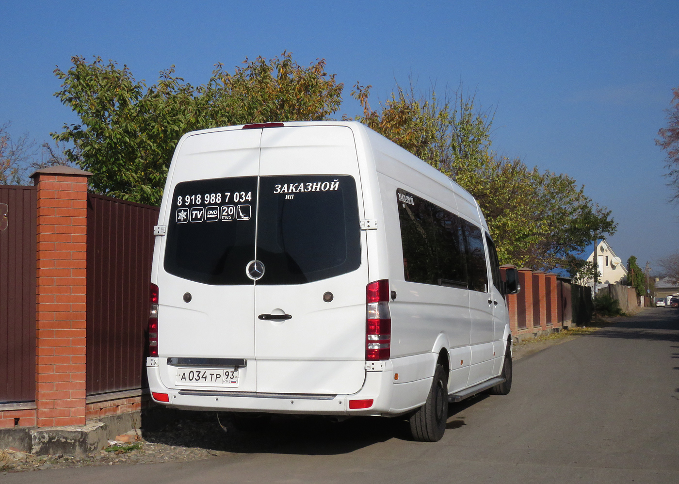 Краснодарский край, Mercedes-Benz Sprinter W906 315CDI № А 034 ТР 93