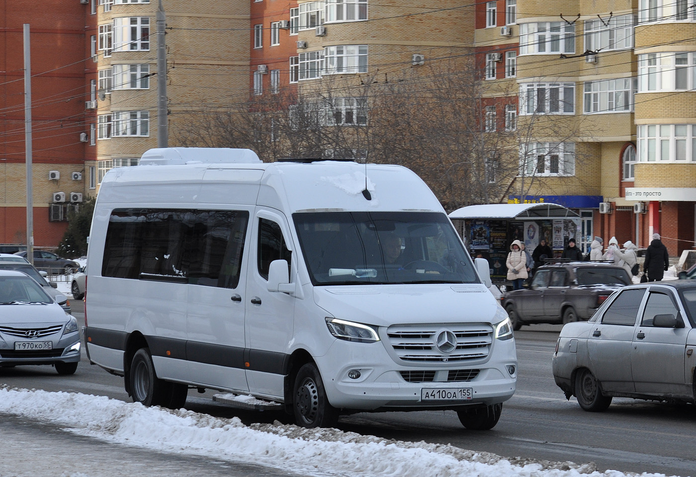 Омская область, Луидор-223602 (MB Sprinter) № А 410 ОА 155