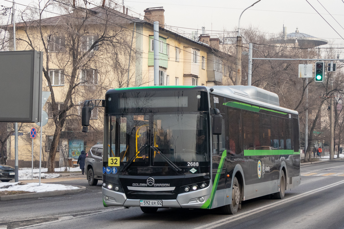 Almaty, Golden Dragon XML6125CN (Hyundai Trans Auto) # 2688