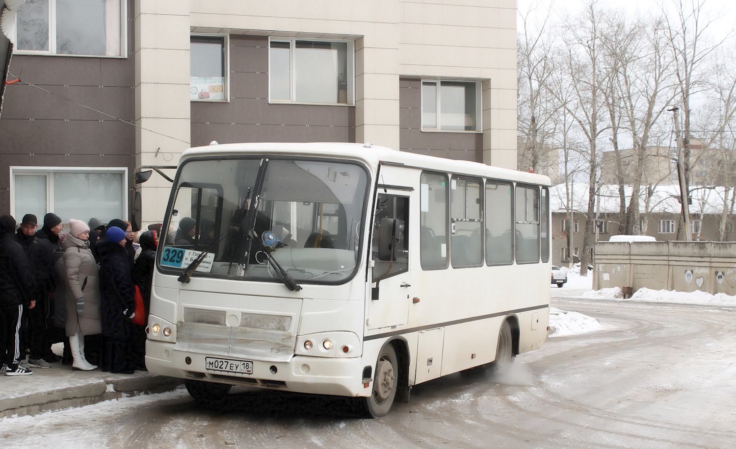 Удмуртия, ПАЗ-320302-12 № М 027 ЕУ 18