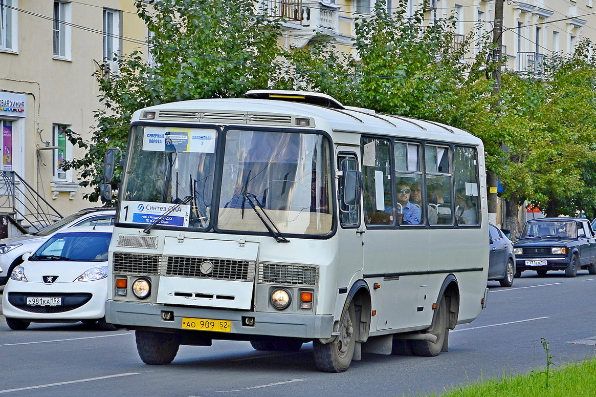 Нижегородская область, ПАЗ-32054 № АО 909 52