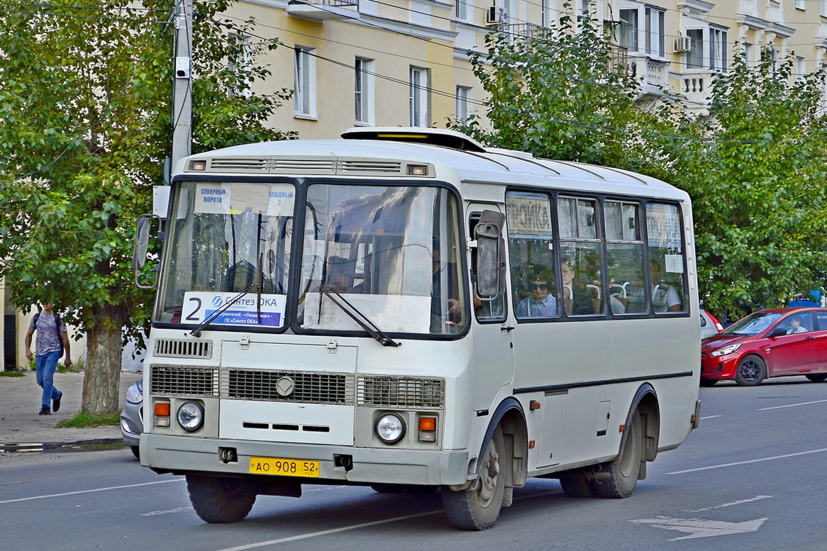 Нижегородская область, ПАЗ-32054 № АО 908 52