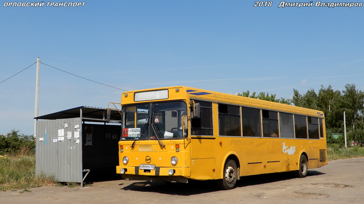 Орловская область, ЛиАЗ-5256.40 № Е 844 РЕ 152