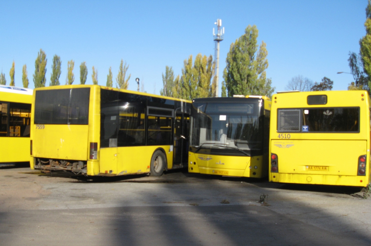 Киев, МАЗ-203.065 № 7594; Киев, МАЗ-107.467 № 4510