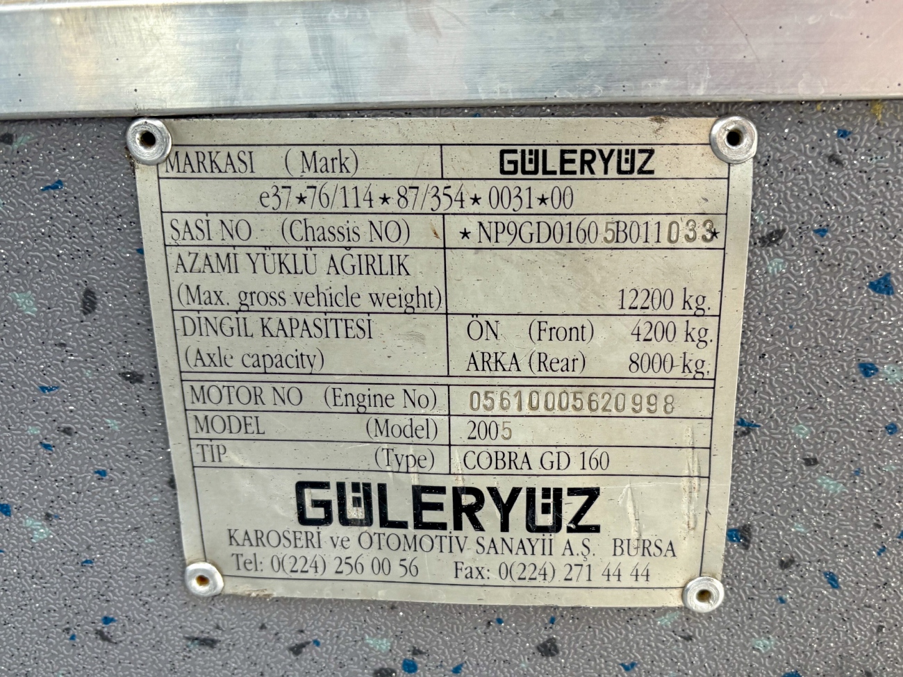 Турция, Güleryüz Cobra GD160 № 20