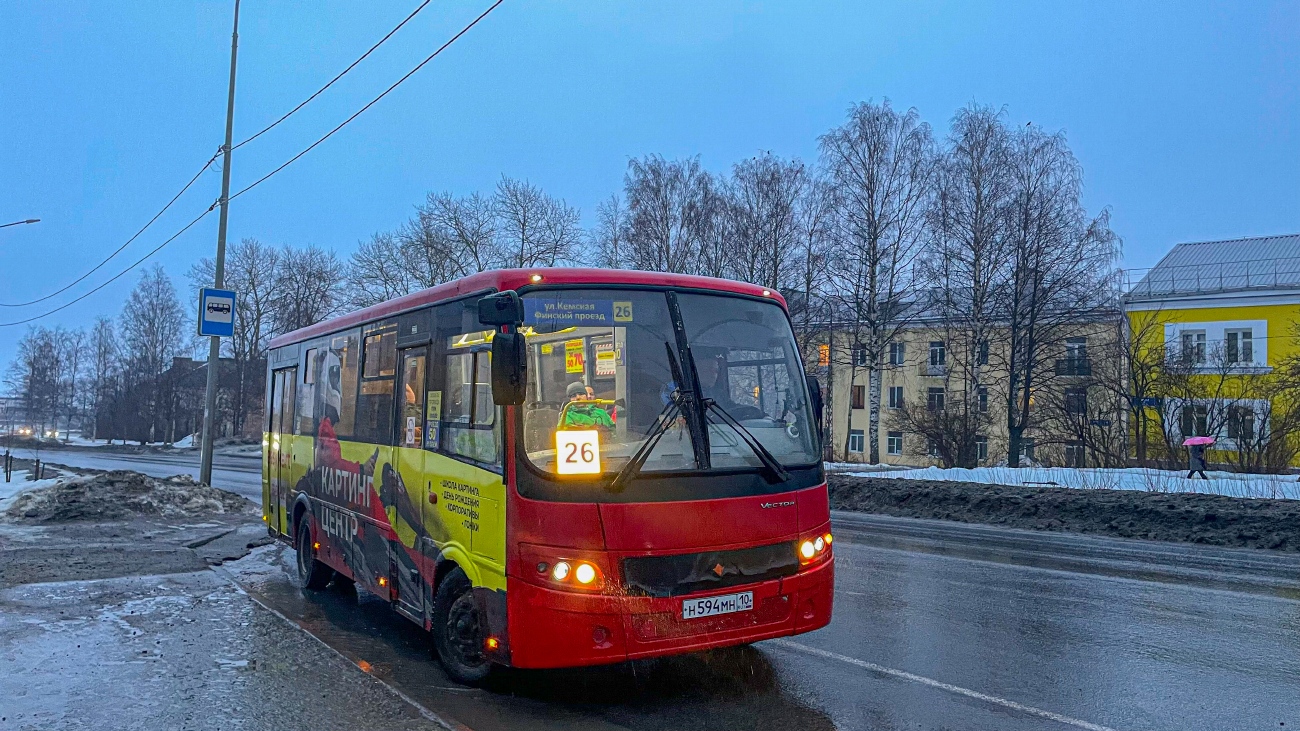Карелия, ПАЗ-320414-04 "Вектор" (1-2) № Н 594 МН 10
